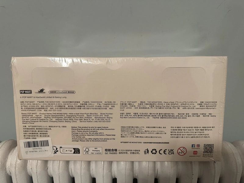 POP MART LABUBU Have A Seat Monsters Vinyl Plush FULL SET SEALED BOX Authentic