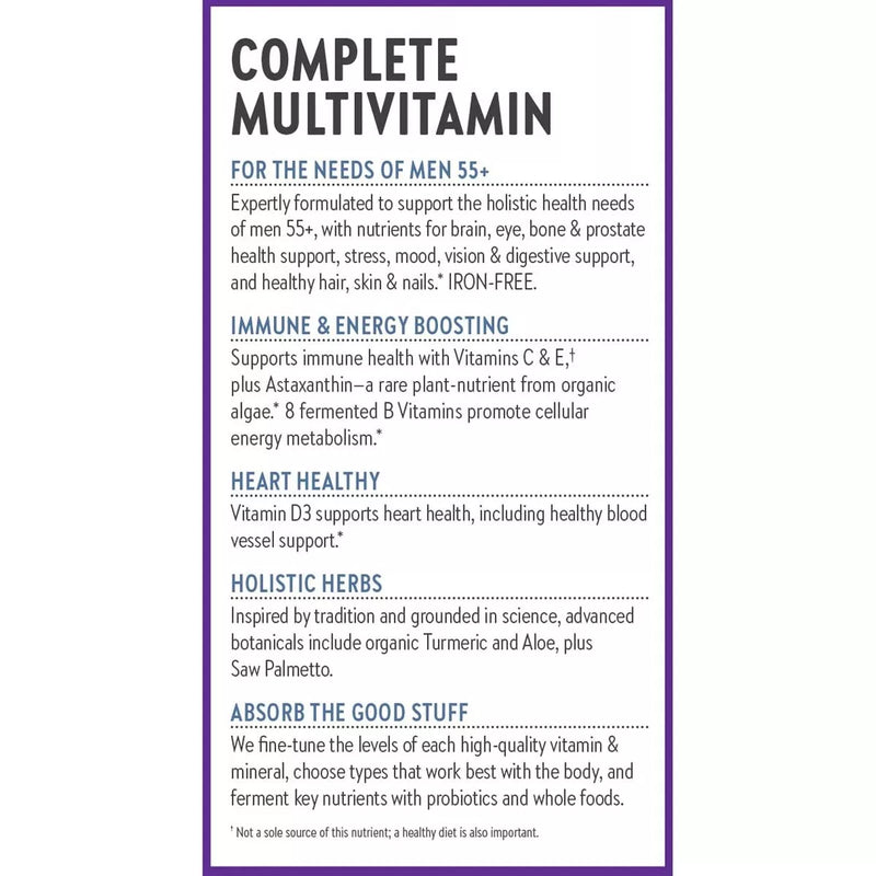 New Chapter Every Man's One Daily 55+ Multivitamin Tablets - 48 Count