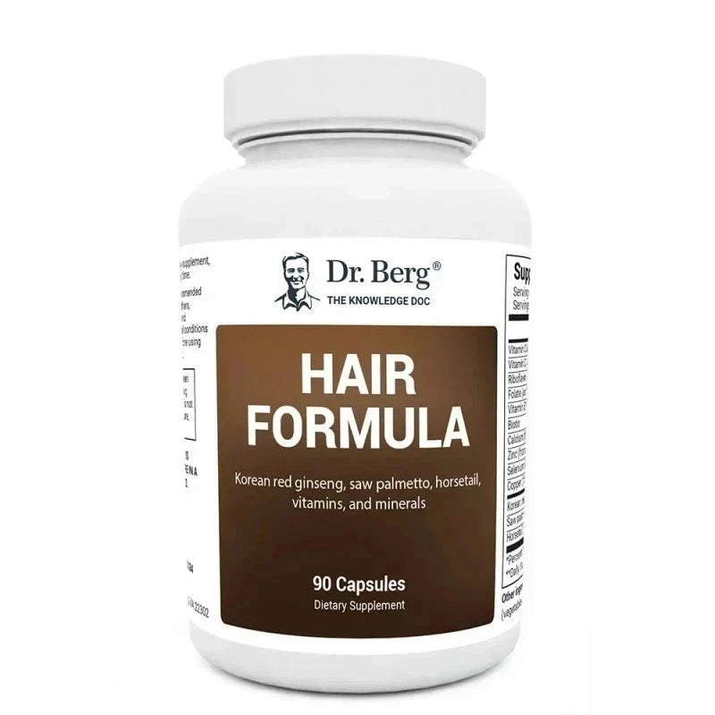 Dr. Berg Hair Formula - Hair, Skin, and Nails Vitamins With Biotin, 90 Capsules
