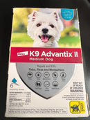 K9 Advantix II Flea Treatment for Medium Dogs 6 Monthly Doses (11-20 Lbs) 3809