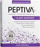 Peptiva 26 Billion CFU Clinically Validated Probiotic and Sleep Support 30 Count