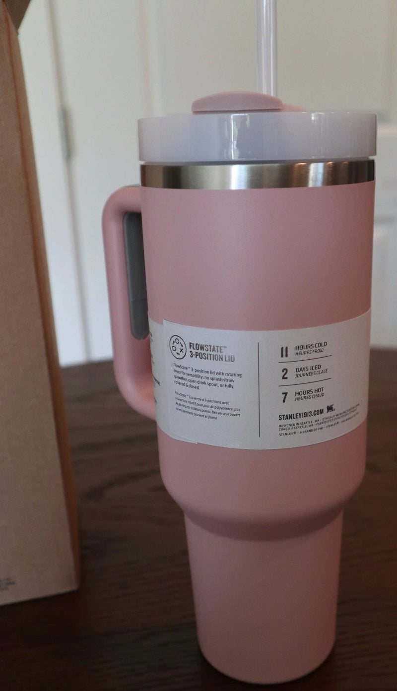 Stanley 40oz. Quencher H2.0 FlowState Tumbler- PINK DUSK