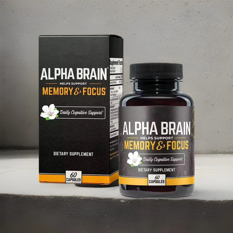 Alpha Brain Memory & Focus Daily Cognitive Support 60 CAPSULES