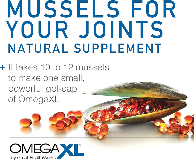 OmegaXL Joint Support Supplement - Natural Muscle 120 Count (Pack of 1)