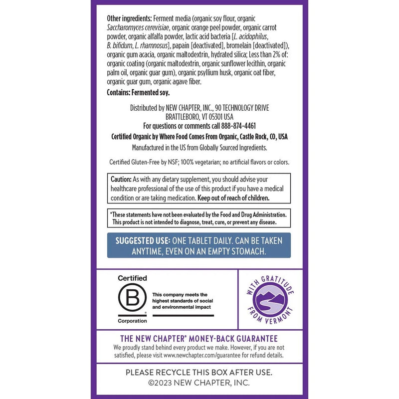 New Chapter Every Man's One Daily 55+ Multivitamin Tablets - 48 Count