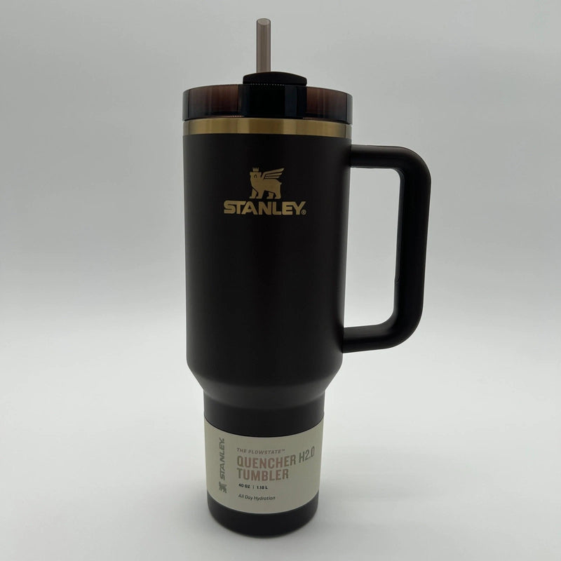 Stanley Quencher H2.0 Flowstate Tumbler 40 oz Chocolate Gold Stainless Cup