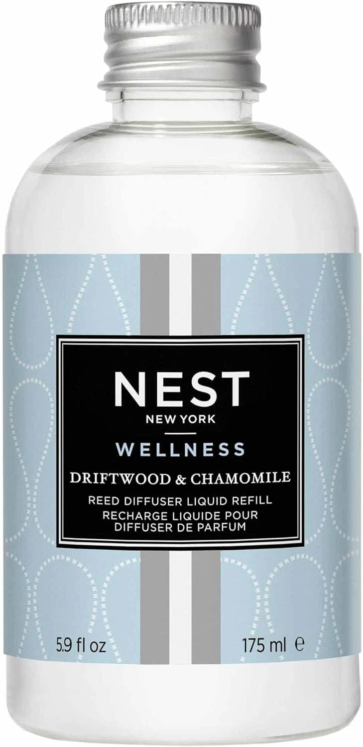NEST New York Fragrances Driftwood & Chamomile Reed Diffuser Liquid Refill, New