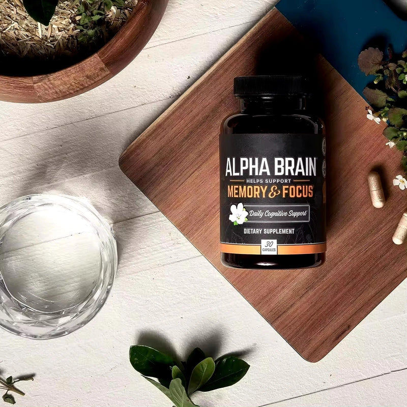 Alpha Brain Memory & Focus Daily Cognitive Support 60 CAPSULES