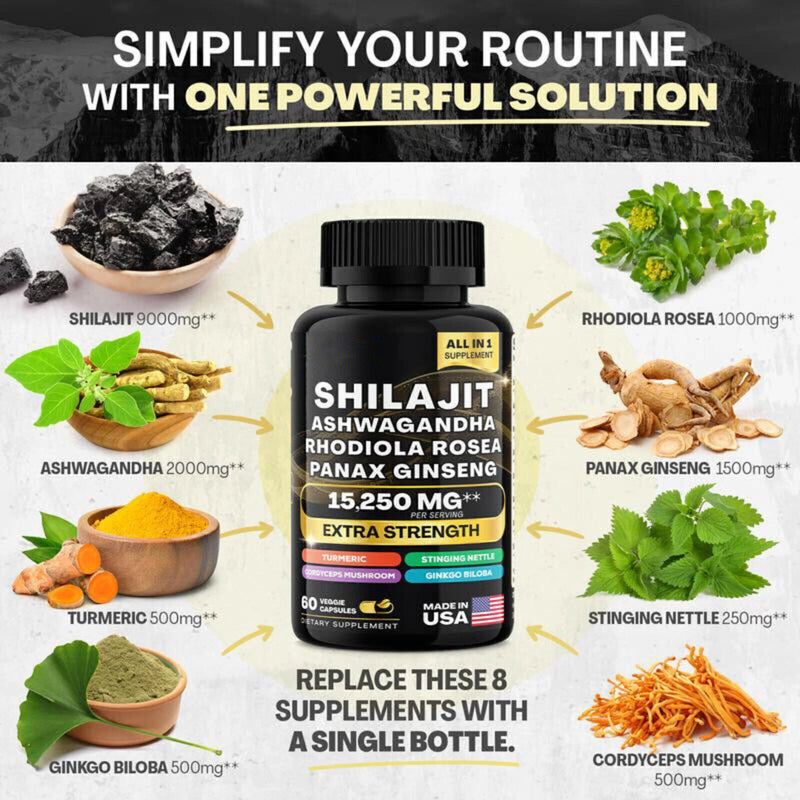 Dynamic Vitality Bundle - Sea Moss Multivitamin & Shilajit Power Combo US