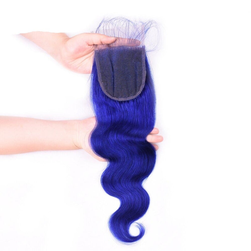 10A Grade Blue Body Wave BUNDLES with CLOSURES & FRONTALS