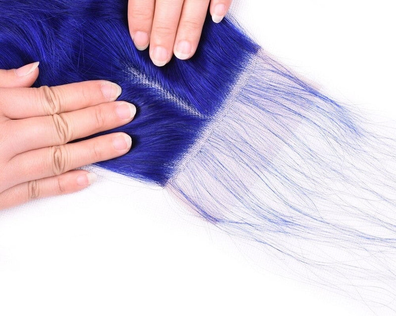 10A Grade Blue Body Wave BUNDLES with CLOSURES & FRONTALS