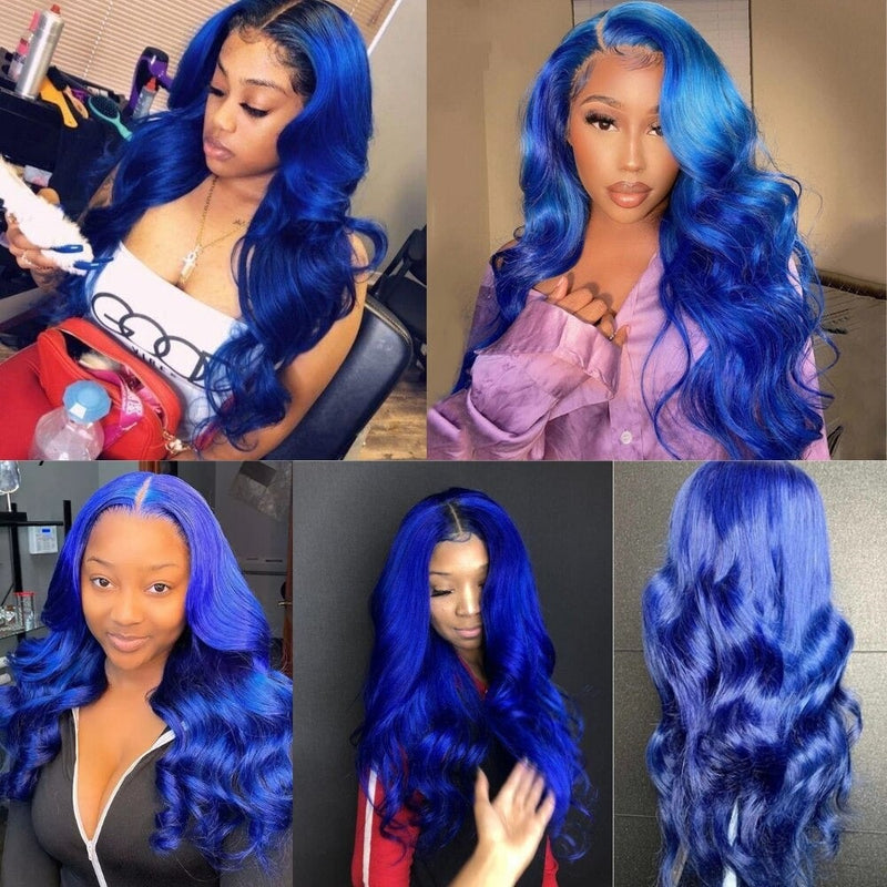 10A Grade Blue Body Wave BUNDLES with CLOSURES & FRONTALS