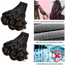 10A Grade 3/4 Curly tip Fumi Human Hair bundles with 4x4 Closures & 13