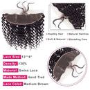 10A Grade 3/4 Deep Wave Human Hair bundles with 4x4 Closures & 13x4 Fr