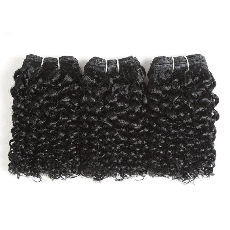 Beumax Double Drawn 12A Grade Jerry Curl BUNDLES with CLOSURES &