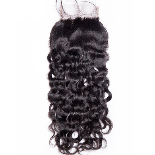 10A Grade Water Wave 4x4 Brazilian 5x5 Lace 6x6 Closure Remy Human Hai