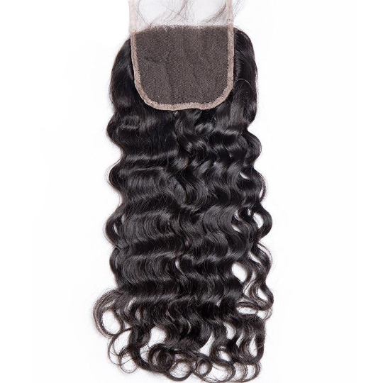 10A Grade Water Wave 4x4 Brazilian 5x5 Lace 6x6 Closure Remy Human Hai