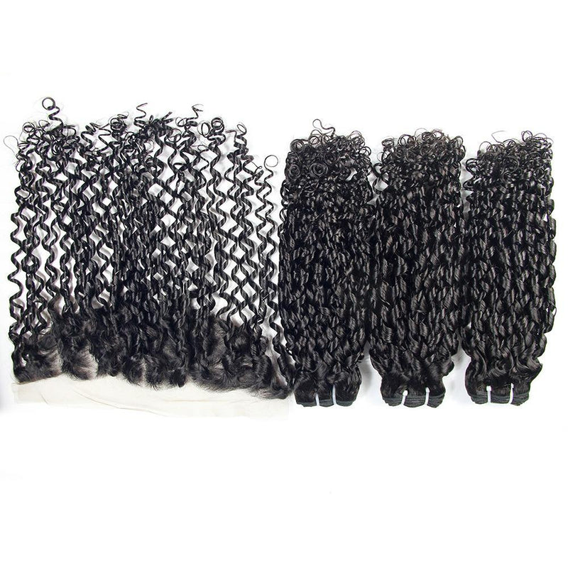 Beumax Double Drawn 12A Grade Luxury Curl BUNDLES with CLOSURES &