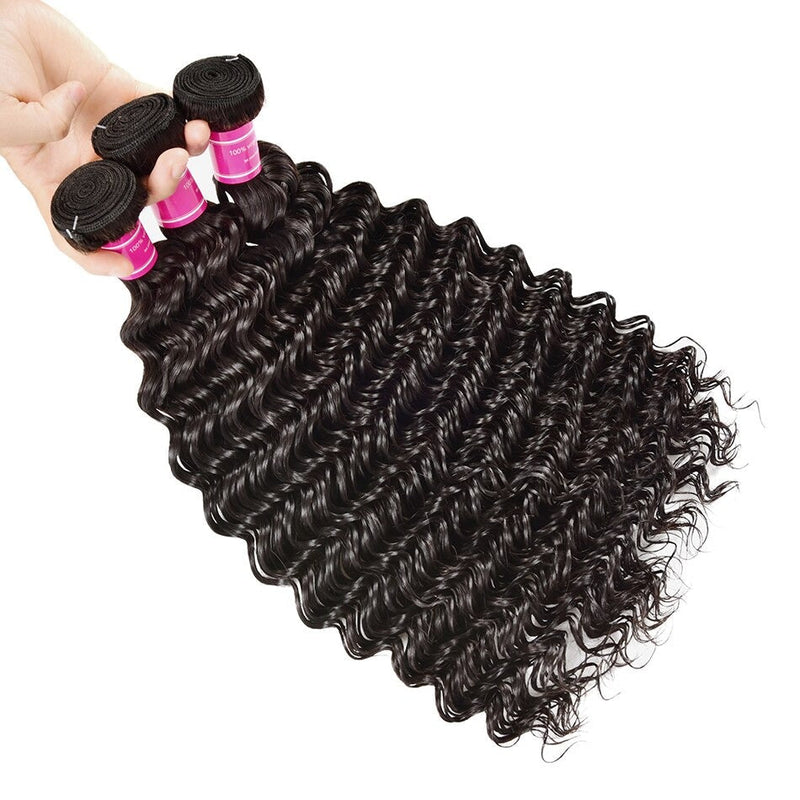 Wholesale Peruvian Deep Wave 5/6/10/12 Bundles 10A Grade Human Hair Bu