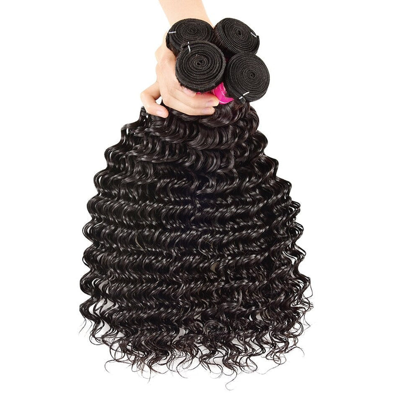 Wholesale Peruvian Deep Wave 5/6/10/12 Bundles 10A Grade Human Hair Bu
