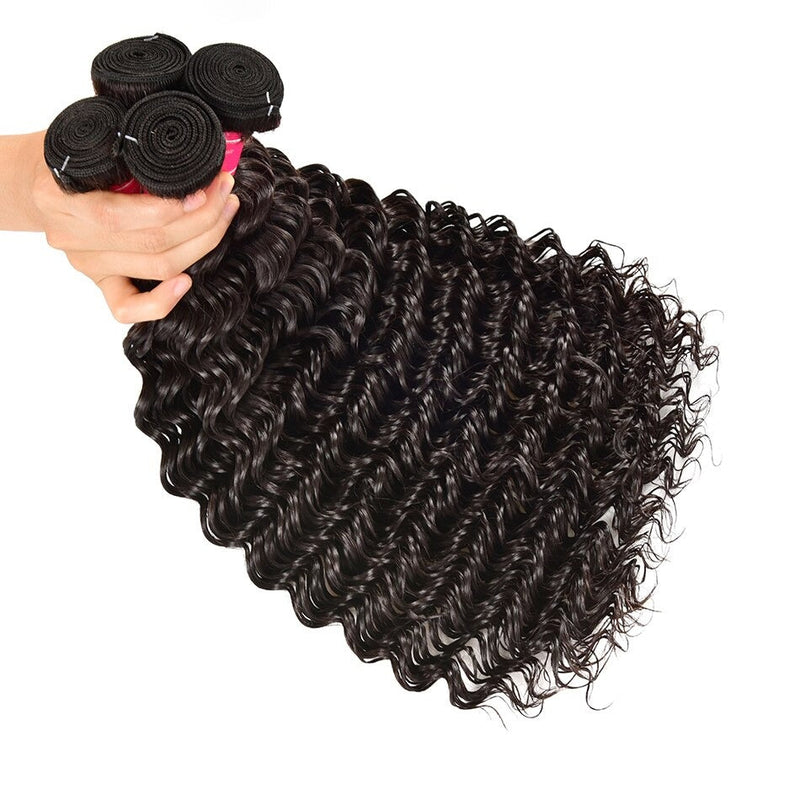 Wholesale Peruvian Deep Wave 5/6/10/12 Bundles 10A Grade Human Hair Bu